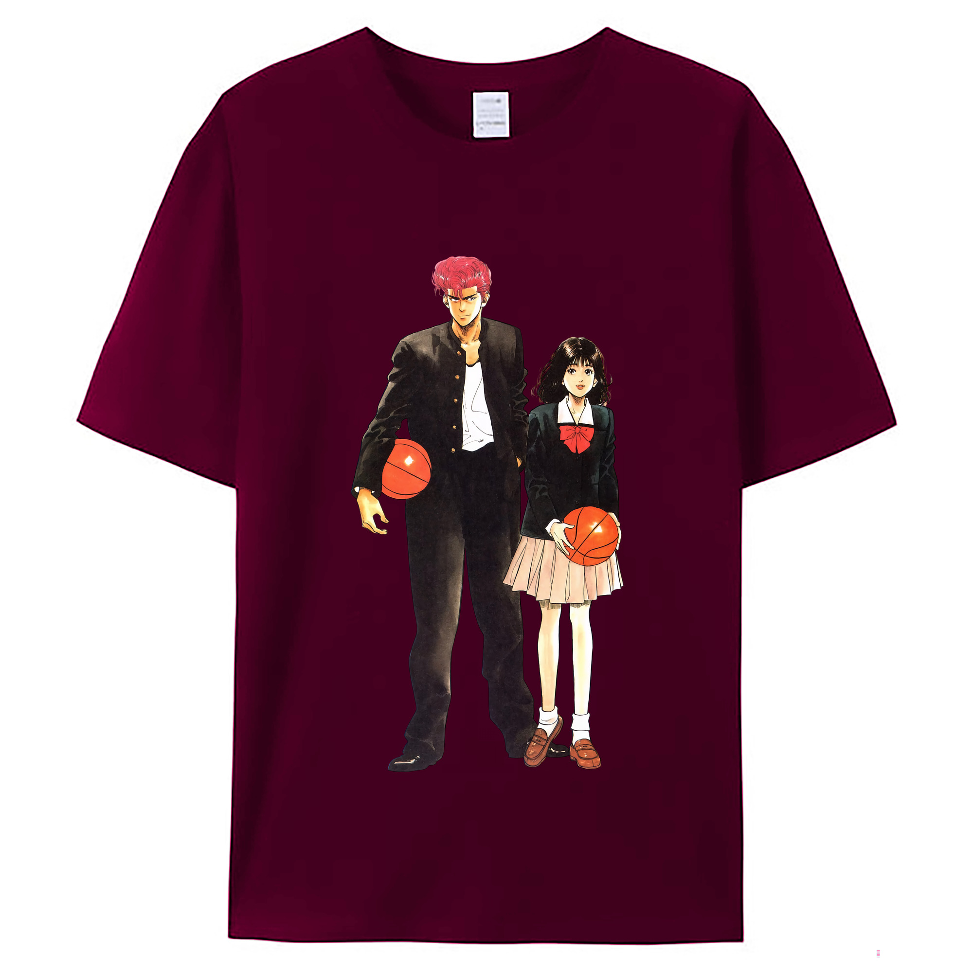 （画像用） SLAM DUNK／スラムダンク レディースカジュアルプリントTシャツ（綿100％）